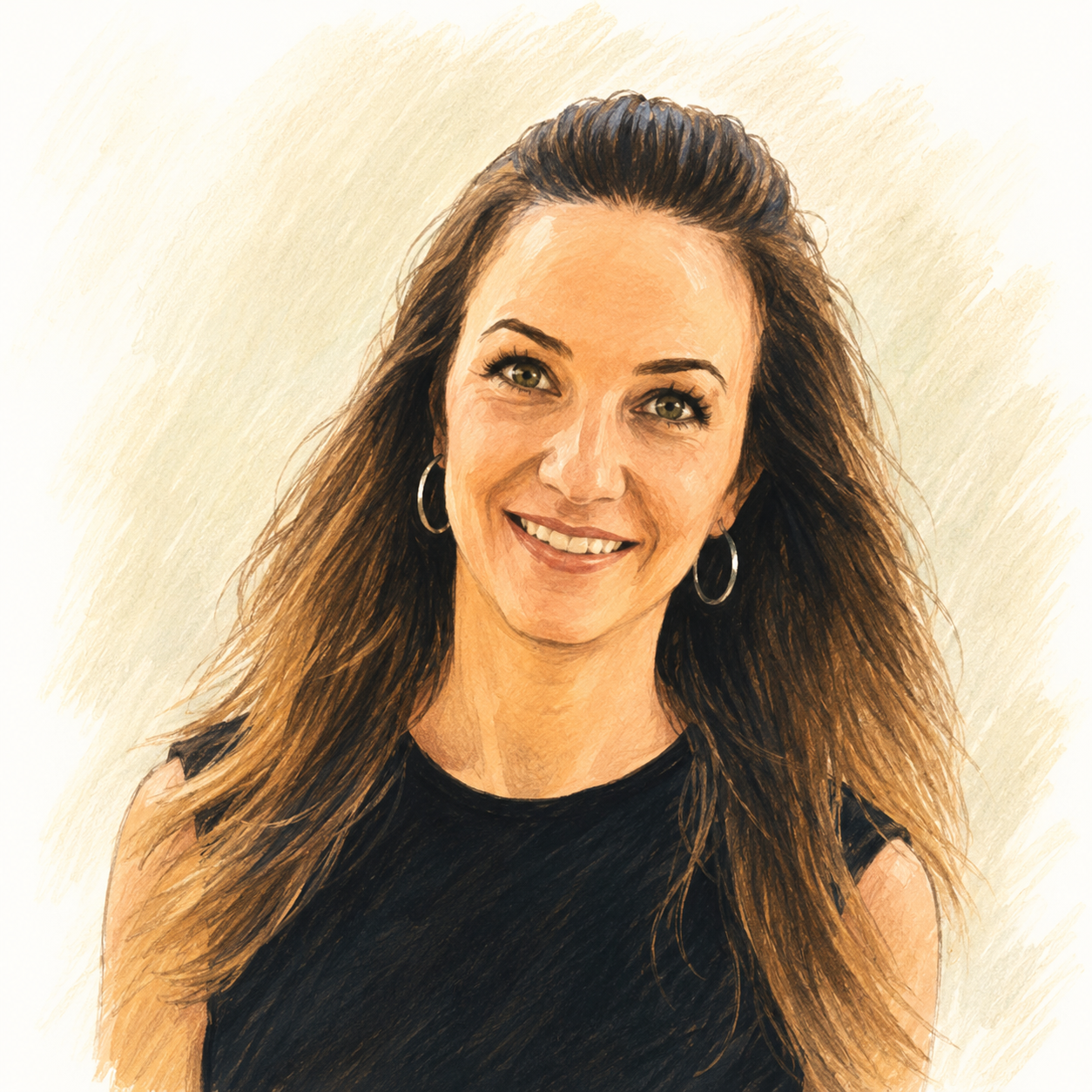 Illustrated portrait of Miina